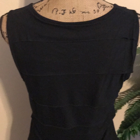 NWOT Calvin Klein Tiered Black Dress - Picture 6 of 8